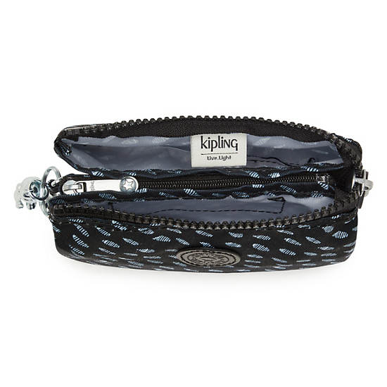 Sacs Kipling Creativity Small Printed Pouch Noir Blanche | FR 1098KO